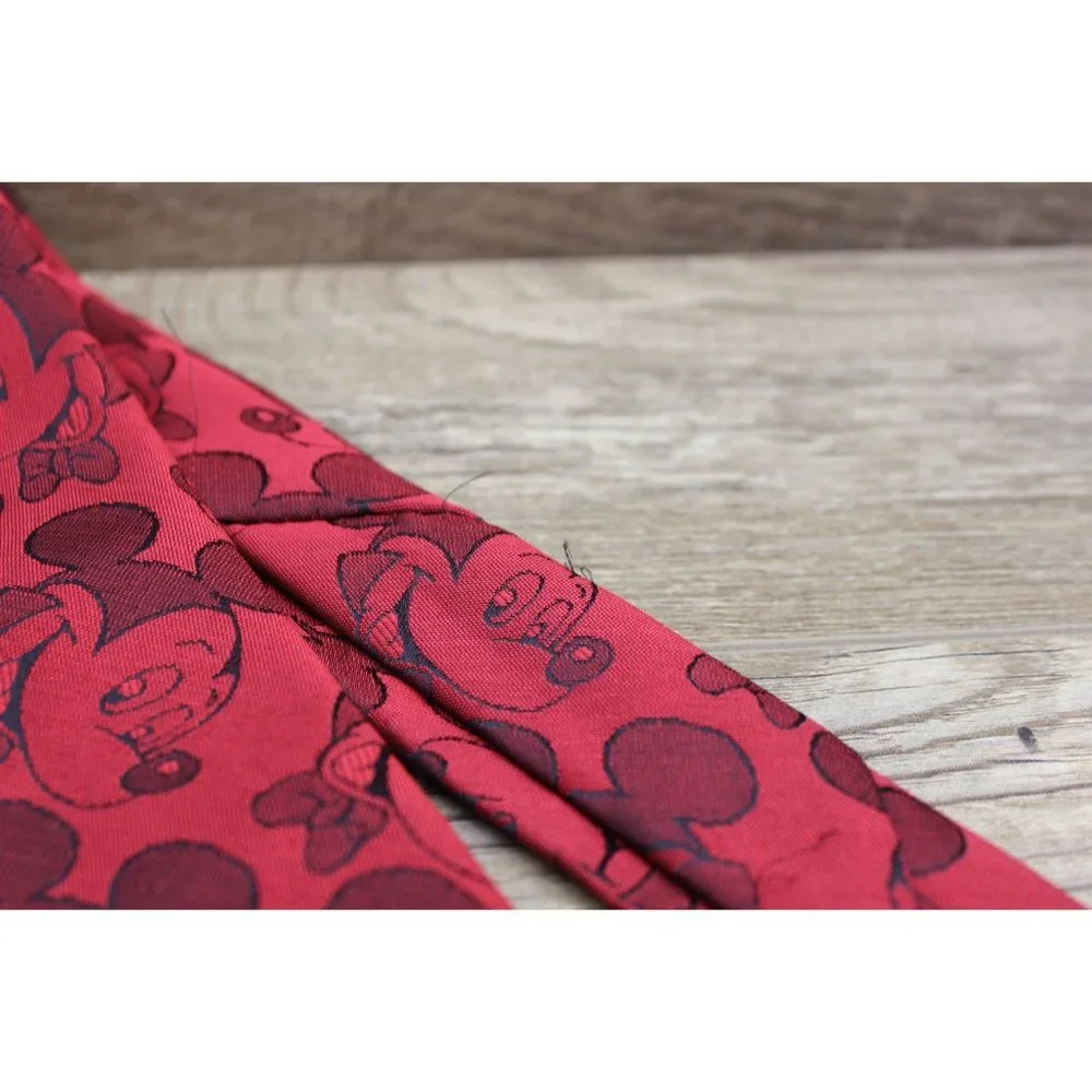 Balancine The Tie Works‎ vintage Mickey Mouse Disney red tie